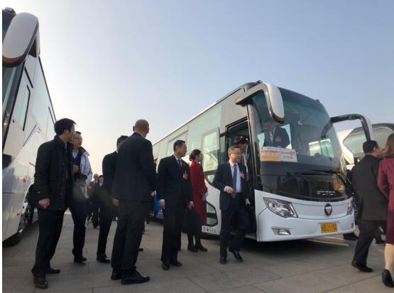 新能源客车首次“上两会” 福田欧辉再刷两会护航新记录 汽车频道 第4张