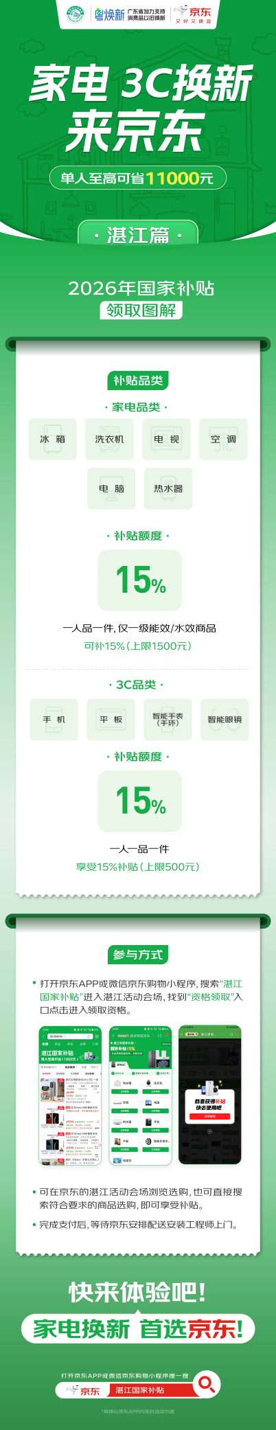 国家补贴广东已落地 上京东领国补买家电、3C数码低至五折